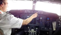 Landing Warszawa/Okecie 737-300 Cockpit