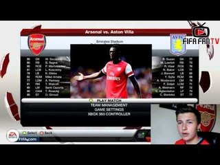 FIFA FANTV Promo - Arsenal V Aston Villa Career Mode - ArsenalFanTV.com