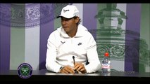 Rafael Nadal Pre-tournament press conference at Wimbledon 2015.