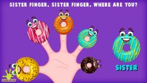 The Finger Family Donuts Family Nursery Rhyme | Donuts Finger Family Songs