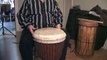 How To Play West African Drums : Playing Bass Sounds on Djembe African Drums