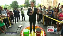 Richard Quest accepts the ALS Ice Bucket Challenge