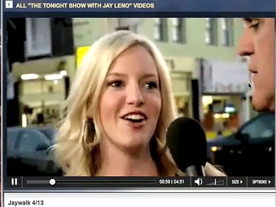 Lacey on Jaywalking (funny)