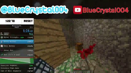 Minecraft Any% Set Seed Speedrun (7:24.40)