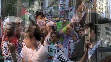 (2104) "Chris Hedges God's Covenant in the Promised Land" Gaza Rally in NYC:
