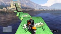 WATER RAMPS! / RAMPAS ACUÁTICAS! Race / Carrera GTA V Online (Gameplay PS4 Funny Moments)