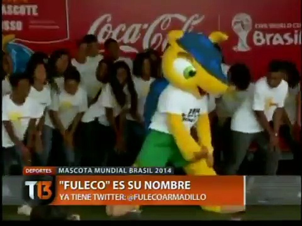 Mascota oficial de Brasil 2014 se llamará "Fuleco" - CANAL 13 2012