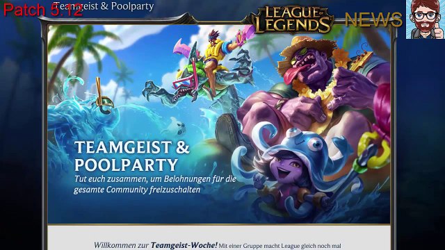 LoL News/League of Legends News Patch 5.12 400% EP Boost, Poolparty, New Champ Tahm, Patch Notes #2