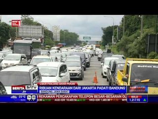 Tol Pasteur Dipadati Wisatawan Jakarta