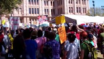 John Kuhn addresses the Save Texas Schools rally March 12 in Austin TX