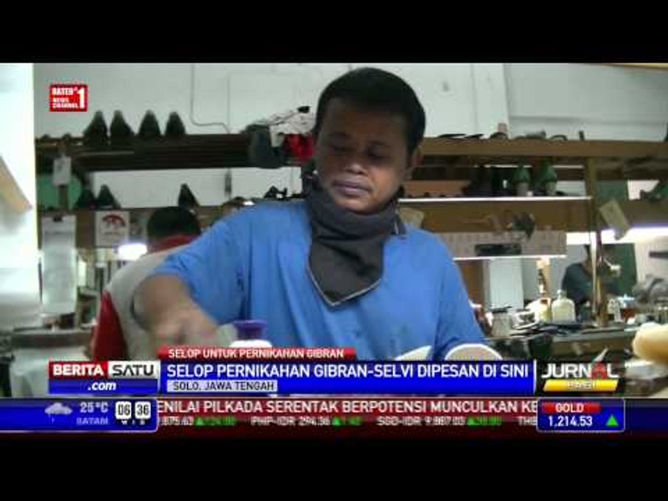Selop Gibran dan Selvi Dibuat oleh Pengrajin Sepatu Terkenal