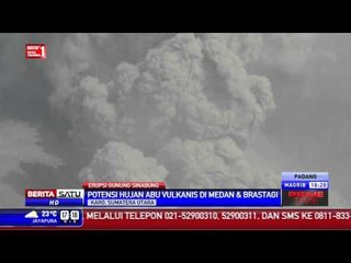 Aktivitas Sinabung Sempat Reda Sabtu Siang
