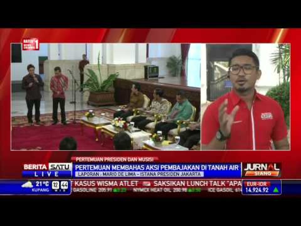 Sejumlah Musisi Temui Presiden Jokowi