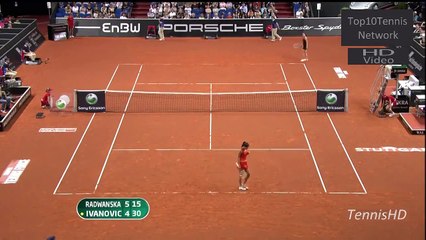 【HD】Radwanska vs Ivanovic Highlights (Stuttgart 2010)