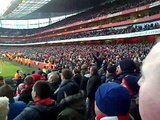 Fan Cam After Santi Cazorla Goal  Arsenal 2 Aston Villa 1 - ArsenalFanTV.com