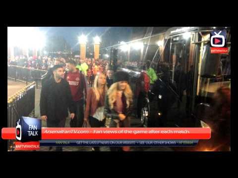 Wojciech Szczesny & (Steven Fletcher - Sunderland player) With The Fans - ArsenalFanTV.com
