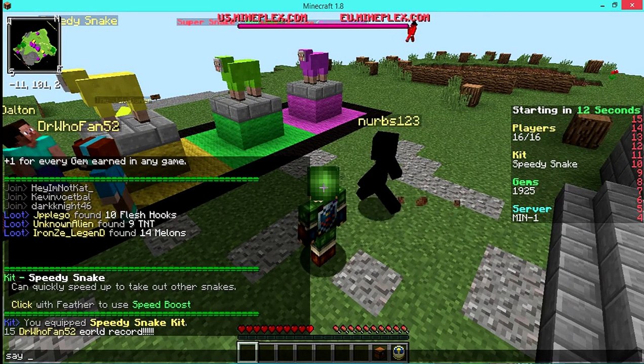 Mineplex 1,OMG! funny turf war!