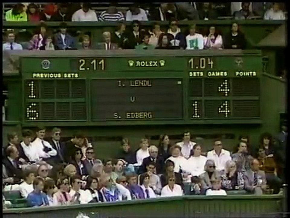 Wimbledon 1990 SF Edberg vs. Lendl