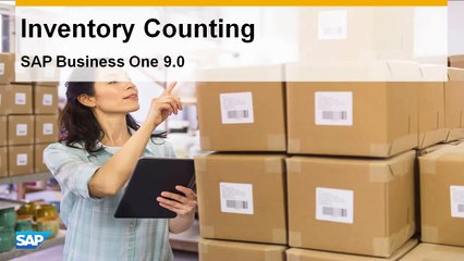 Inventory Counting in SAP Business One 9.0