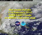 February 2010 - Satellite animation of blizzards across northeastern United States