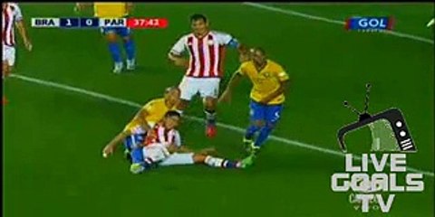 Miranda Gets Injure Brazil 1-0 Paraguay