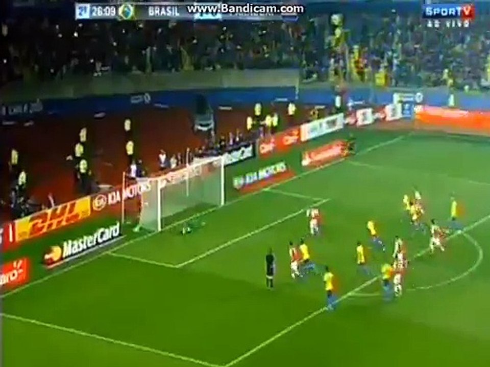 Derlis Gonzalez goal (Penalty) Brazil 1-1 Paraguay