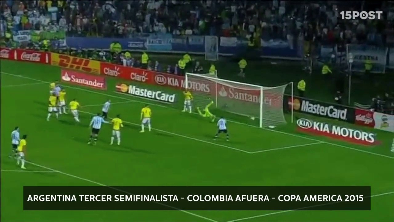 Argentina tercer semifinalista - Colombia fuera - Copa América 2015