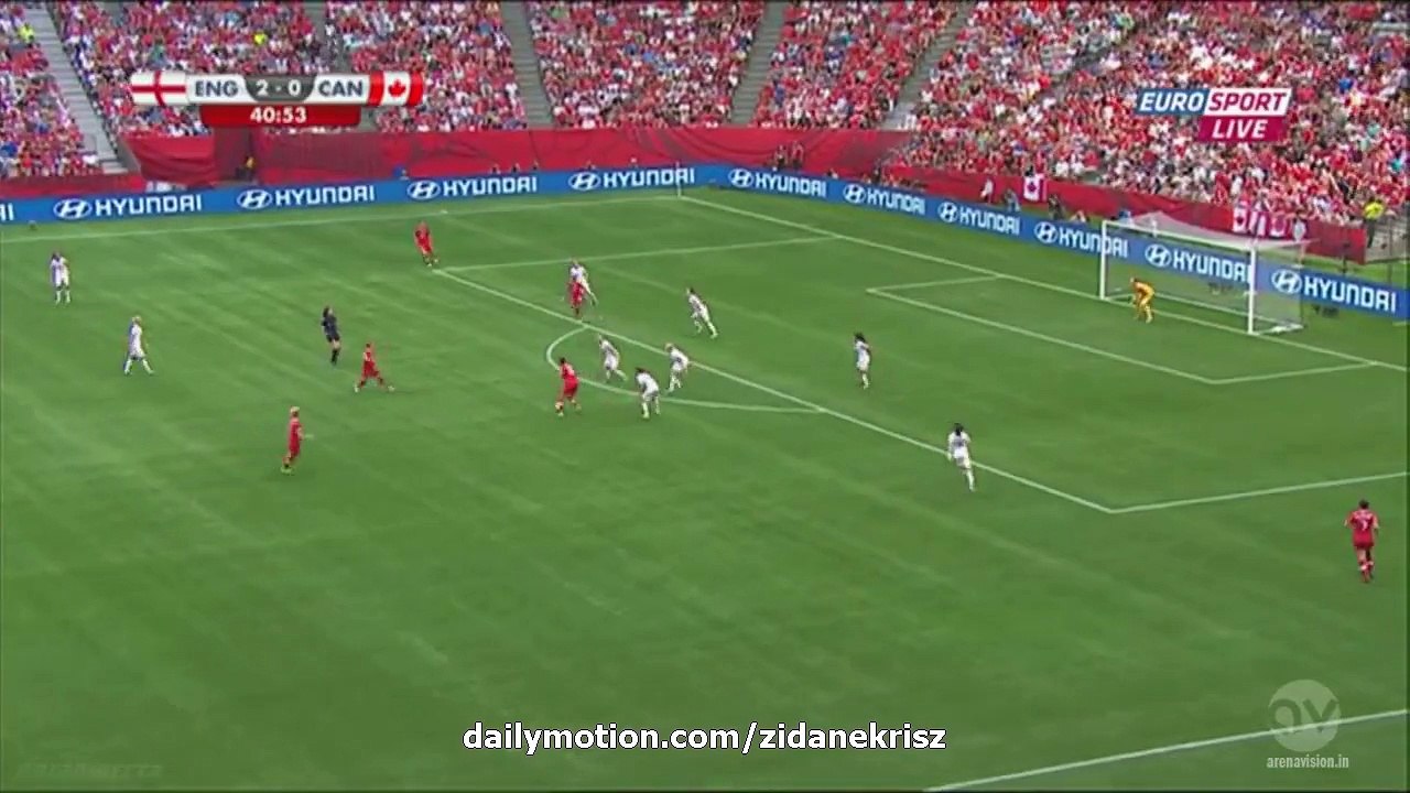 2-1 Christine Sinclair Goal | England v. Canada 27.06.2015