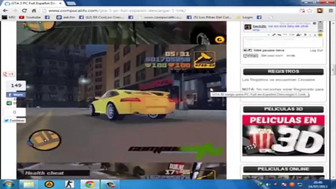 Descargar Grand Theft Auto 3 (GTA 3) Pc Full Español 1 Link