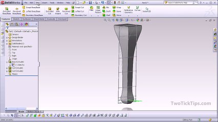 SolidWorks - Modeling a Cabriole Leg (Furniture)