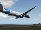 X-Plane Boeing 777-300ER landing in RJBB Kansai Osaka