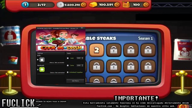 COOKING DASH 2016 Trucos - Tutorial Oro, Monedas y Suministros Ilimitados