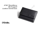 PDair AT&T BlackBerry BB Passport Leather Wallet Case