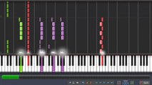 America - Motionless In White (Piano Cover Tutorial) Synthesia