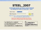 STEEL 2007 - LIMIT STATE DESIGN OF STEEL MEMBERS AS PER IS 800 : 2007