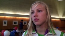 Lithuanian 100m breaststroke champion Ruta Meilutyte talks about life after London 2012 Olympics