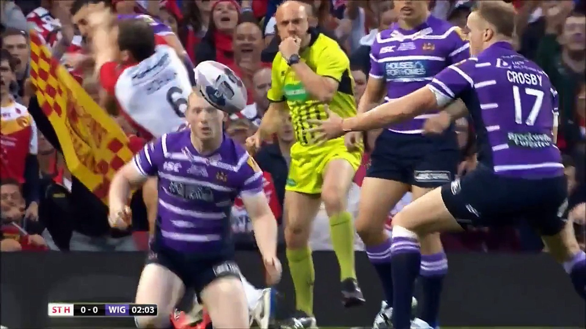 Super League Grand Final Double Punch Red Card Ben Flower Video Dailymotion