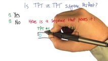 TfT vs TfT Quiz Solution - Georgia Tech - Machine Learning