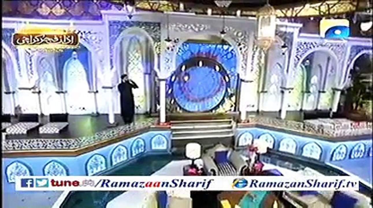 8th Sehar Azaan in Ramazan Sharif 26-6-2015 ON Geo Tv