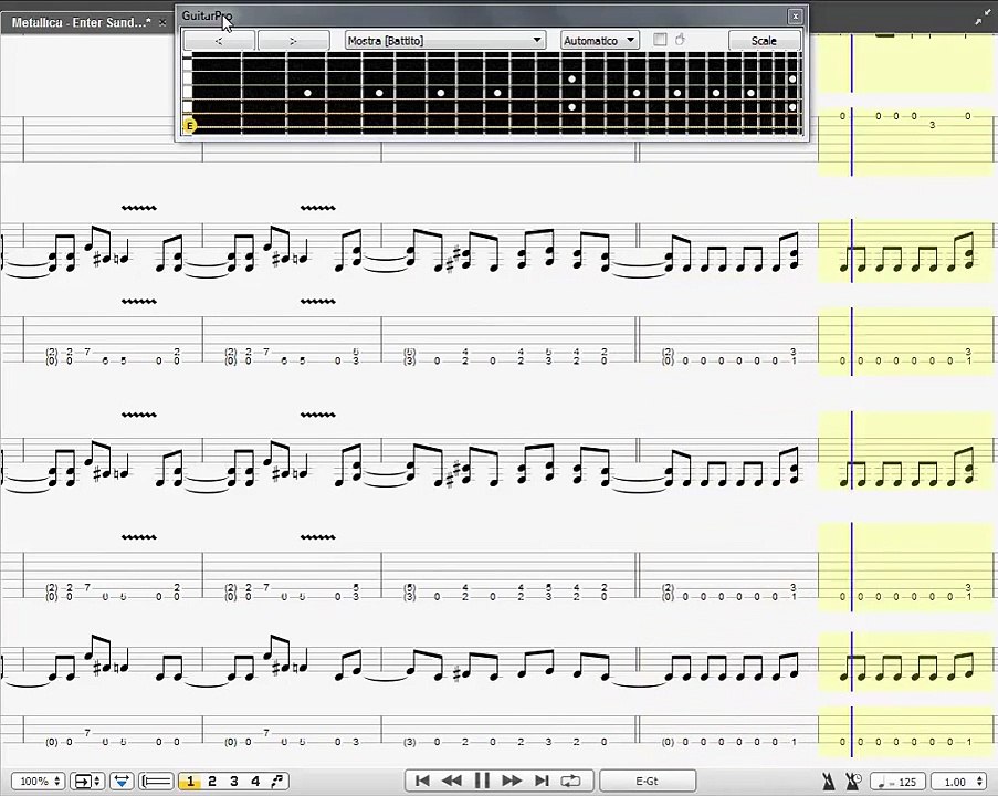 Guitar Pro TAB - Metallica "Enter Sandman"