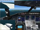 FSX cockpit view manual landing