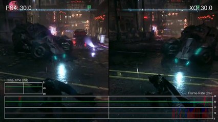 Batman Arkham Knight PS4 vs Xbox One Frame-Rate Test