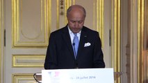 Vol AH5017 d'Air Algérie - Conférence de presse de Laurent Fabius (24.07.14)