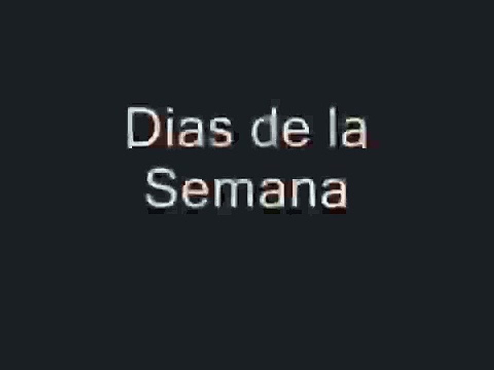 Dias de la Semana