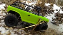 Axial SCX10 Deadbolt | trailing in an ice storm | an RC scale adventure
