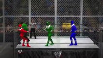 Power Rangers VS Ben 10 - EPIC BATTLE - WWE 2K15