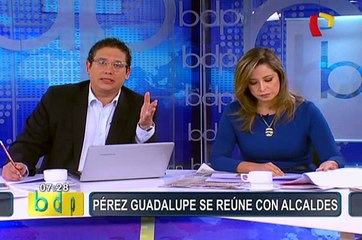 Pérez Guadalupe se reunió con alcaldes: SJM reitera propuesta que militares vigilen calles