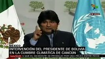 Evo Morales en la  XVI Conferencia sobre el Cambio Climático (COP 16). 2/2