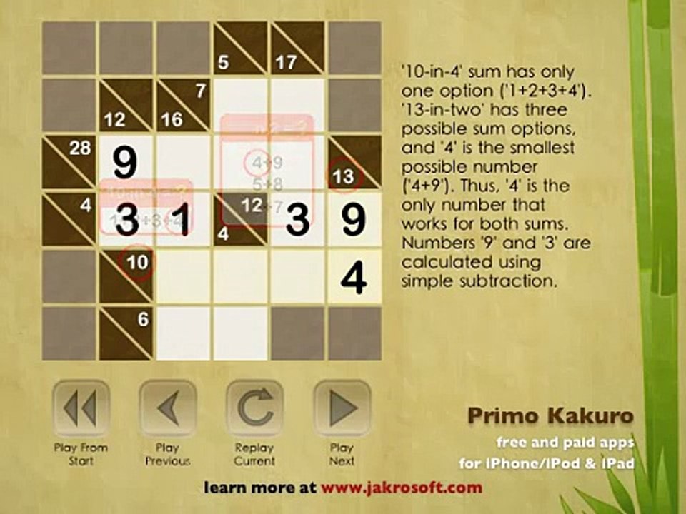Kakuro (Cross Sums) Tutorial - How to Solve a Kakuro Puzzle