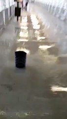 Roof of Metro Project Leaking Due To Rain